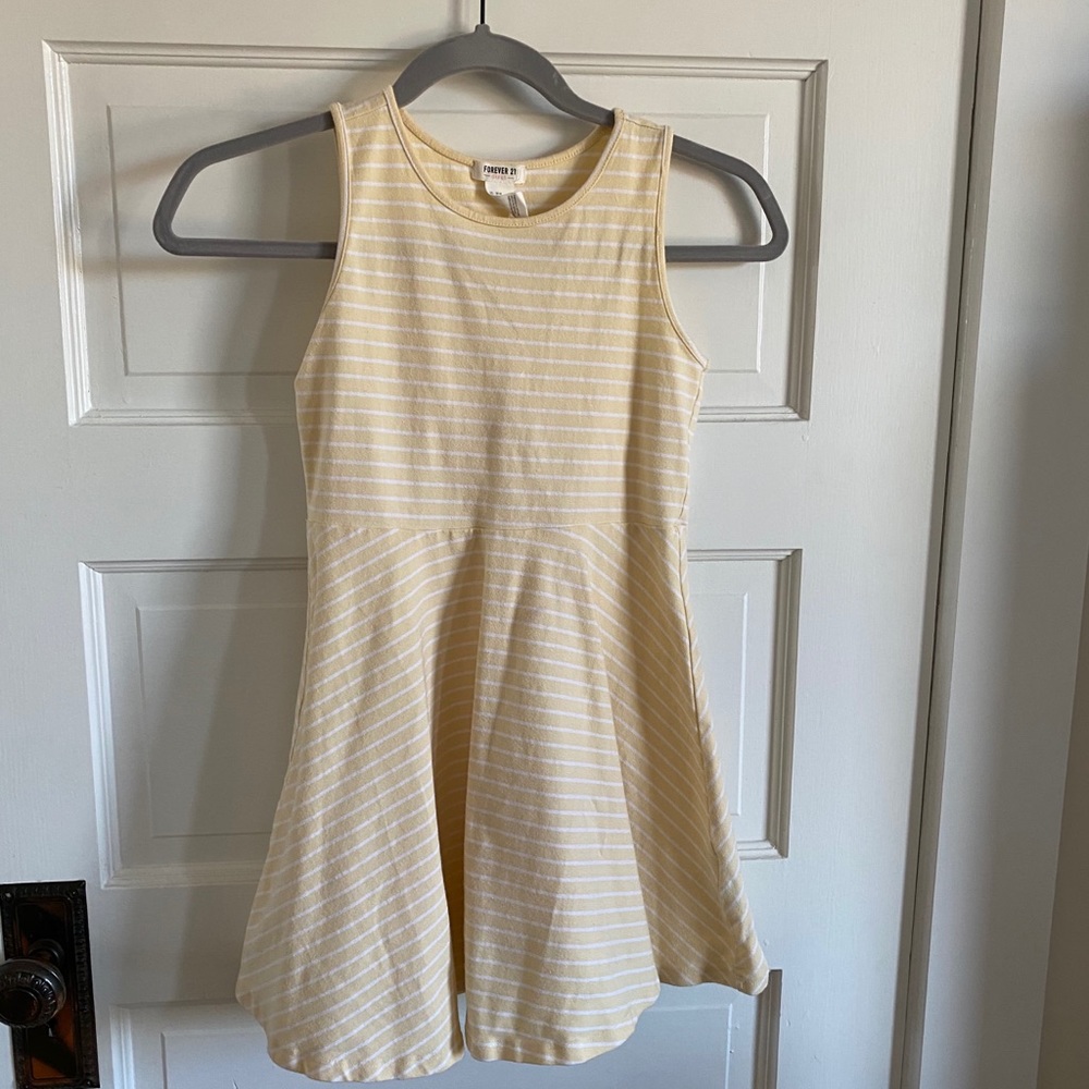 Simple A-line striped dress